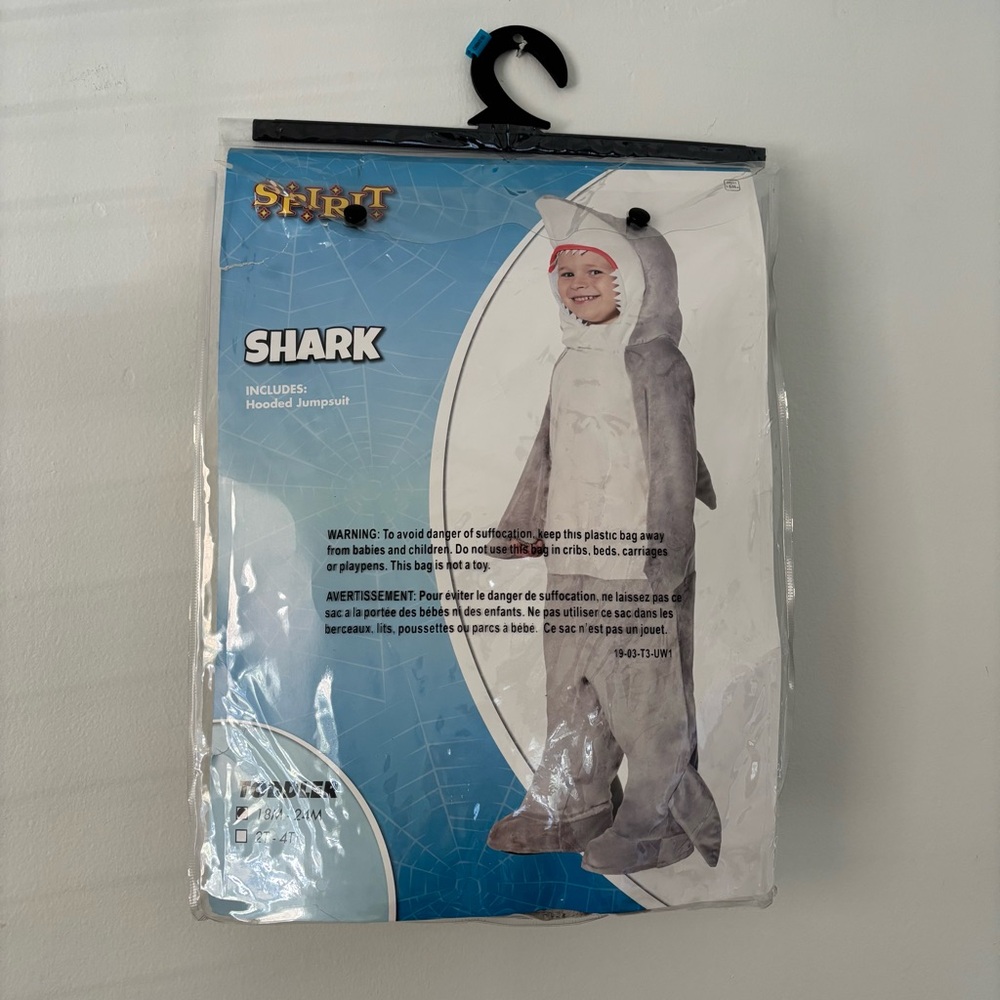 Spirit Shark Costume for Kids - Gray and White